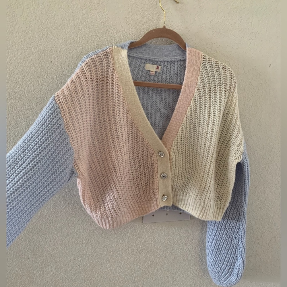 Cropped Pastel Sweater